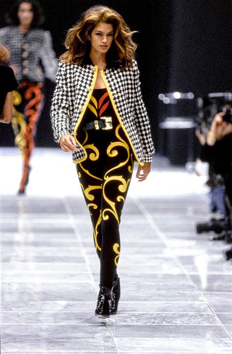 cindy crawford 90s versace|cindy crawford today.